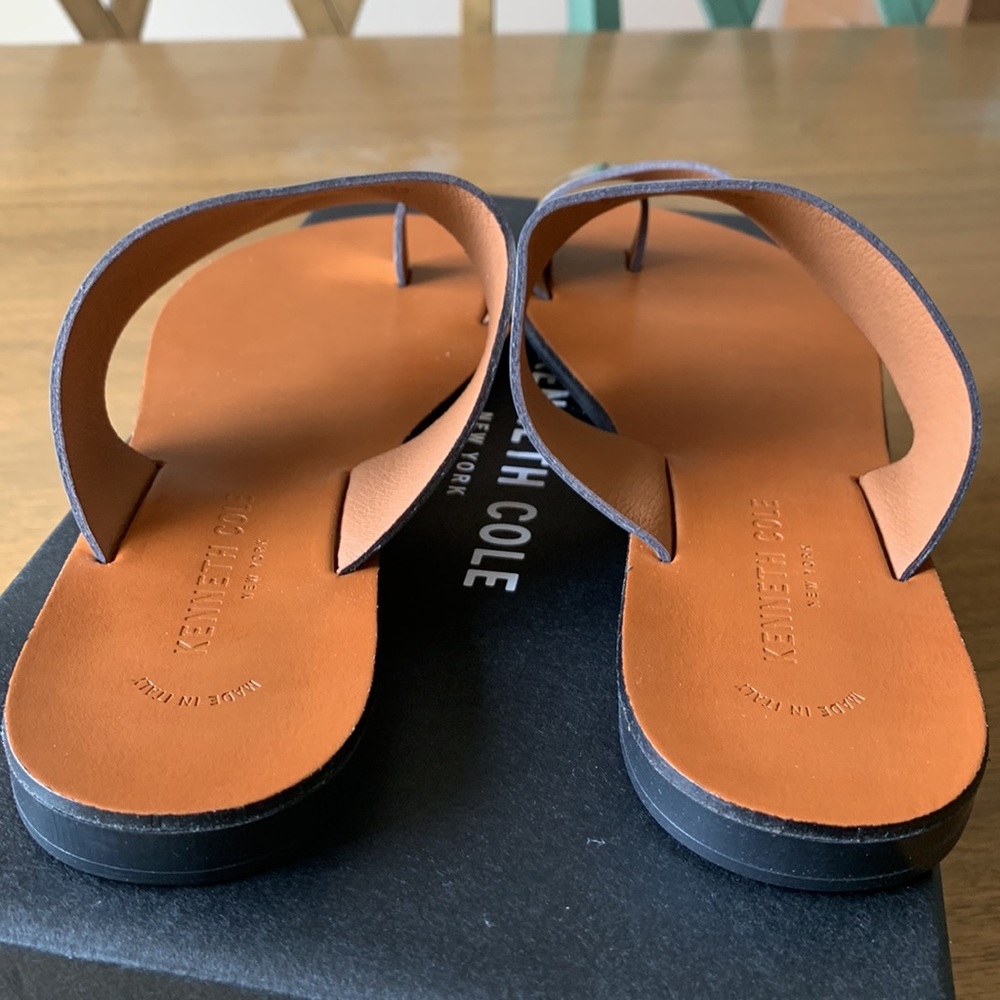 NWT NIB Kenneth Cole New York Women's Palm Sandal, Light Gold, 10 M - Picture 5 of 7